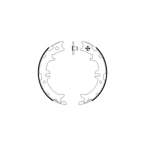 Mintex Parking Brake Shoe Set fits Lexus Gs 1993-2004