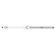 Apec Brake Hydraulic Hose Line Front HOS4459