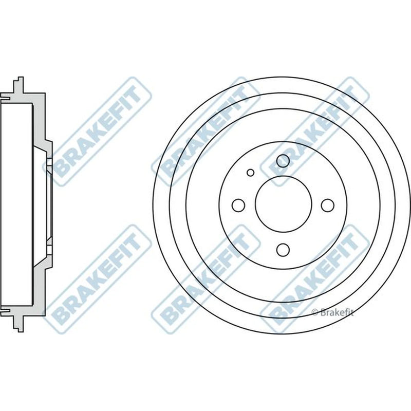 Apec Brake Drum Assembly Rear BDR9018