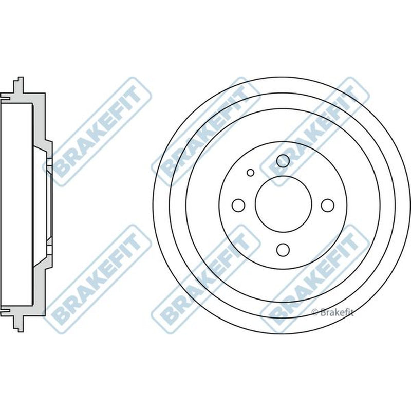 Apec Brake Drum Assembly Rear fits Seat Inca 1995-2003 1.4 1.9