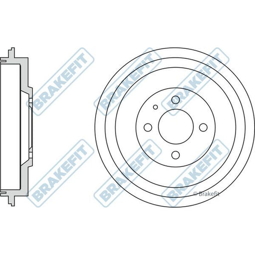 Apec Brake Drum Assembly Rear fits Seat Inca 1995-2003 1.4 1.9