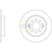 NAPA 2 x Solid Brake Discs fits MG Zs SUV 2017 on 1.0 1.5