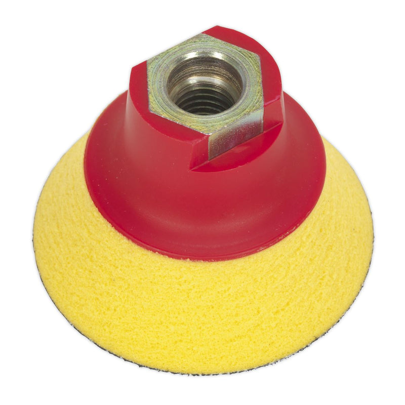 Sealey Hook & Loop Ultra Soft Backing Pad 70mm M14 x 2mm PTCBPV4S Sealey  - Dynamic Drive