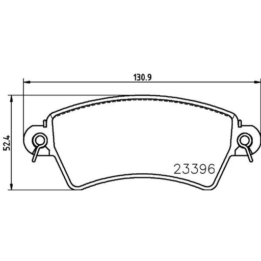 Mintex Front Brake Pad Set fits Citroën Xsara 1999-2005 2.0
