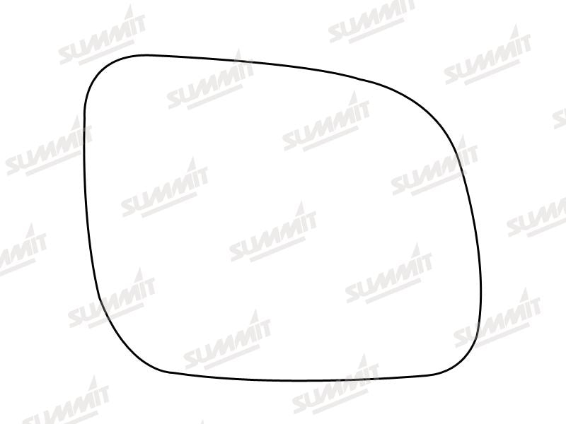 Summit Stick-On Aspheric Mirror Glass fits VW Lupo 99 to 00 RHS Summit - Bars 4 Cars