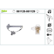 Valeo Electric Window Regulator Lifter Left Front 861128