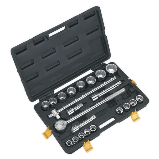Siegen by Sealey Socket Set 22Pc 3/4Inchsq Drive 12Pt Metric Siegen by Sealey - Dynamic Drive
