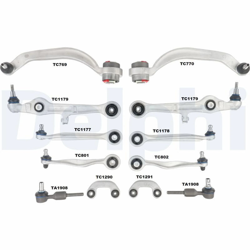 Delphi 12 x Control Arm Repair Kit Front fits Audi A4 B6 2000-2005