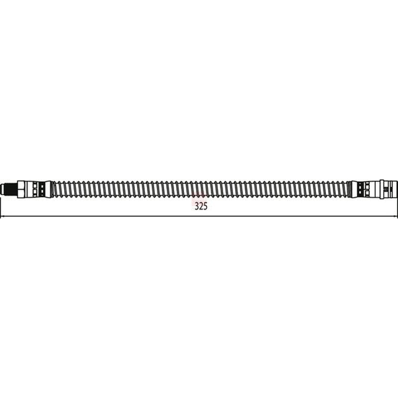 Apec Brake Hydraulic Hose Line Rear fits Mercedes-Benz C-Class 2007-2014
