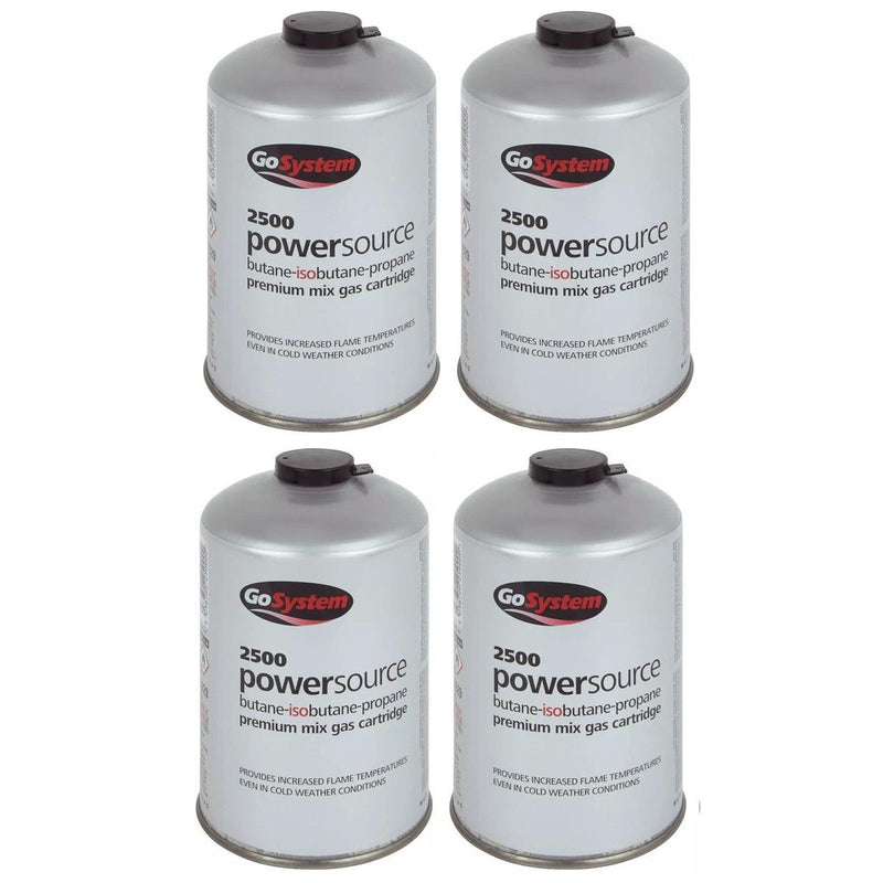 4x Go System PowerSource Butane Propane Threaded Gas Canister - 445g Go System - NN4 Online
