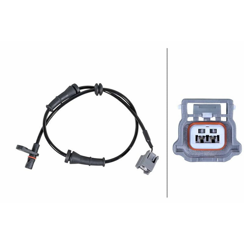 Hella ABS Wheel Speed Sensor Rear fits Nissan Juke 2010-2019 1.2 1.5 1.6
