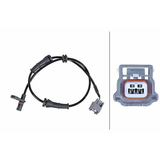 Hella ABS Wheel Speed Sensor Rear fits Nissan Juke 2010-2019 1.2 1.5 1.6