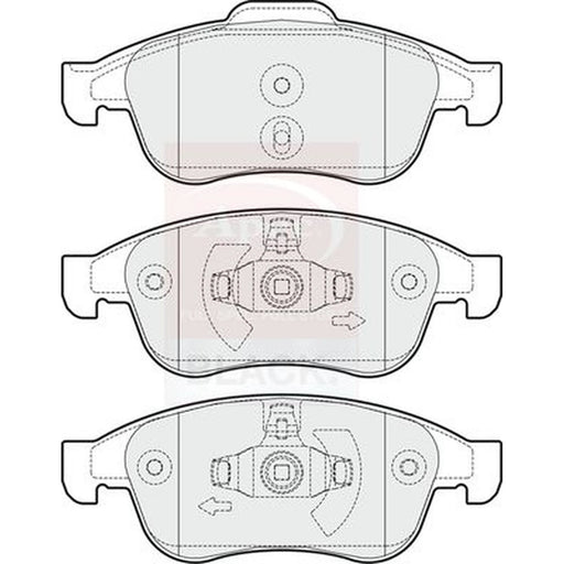Apec Black Front Brake Pad Set fits Dacia Bigster 2024-2025 1.2