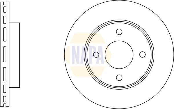 NAPA Brake Disc Set Vented