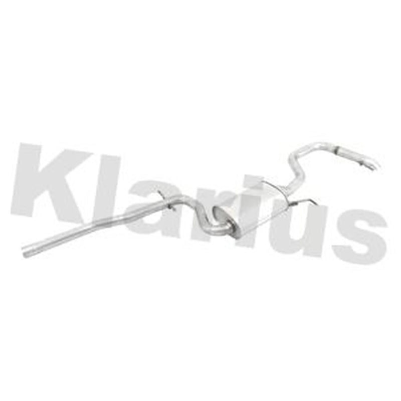 Klarius Box With Tail Pipe Rear fits VW Touran 2010-2015 1.6 2.0