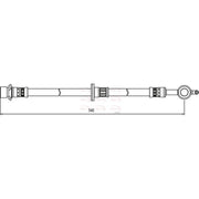 Apec Brake Hydraulic Hose Line Front Right fits Toyota Yaris Verso 1999-2005