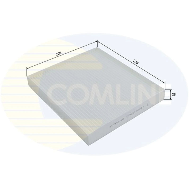 Comline Cabin Air Filter (Pollen Filter) fits Hyundai Kona 2017-2023 1.0 1.6