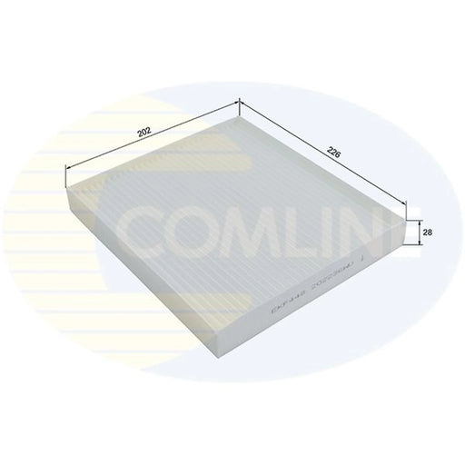 Comline Cabin Air Filter (Pollen Filter) fits Hyundai Kona 2017-2023 1.0 1.6