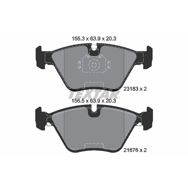 Textar Front Brake Pad Set 2318302