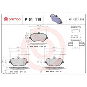 Brembo Front Brake Internally Vented Discs & Pads fits Peugeot 407 2004-2010 2.0
