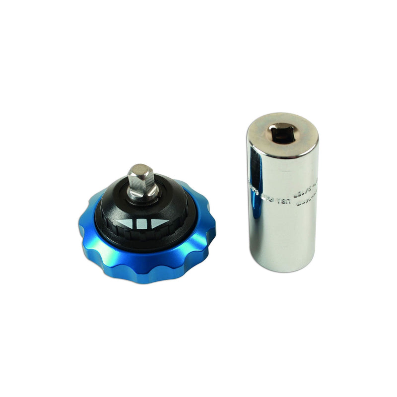 Laser Palm Ratchet with Survivor Socket 1/4"D 7201 Laser - Dynamic Drive