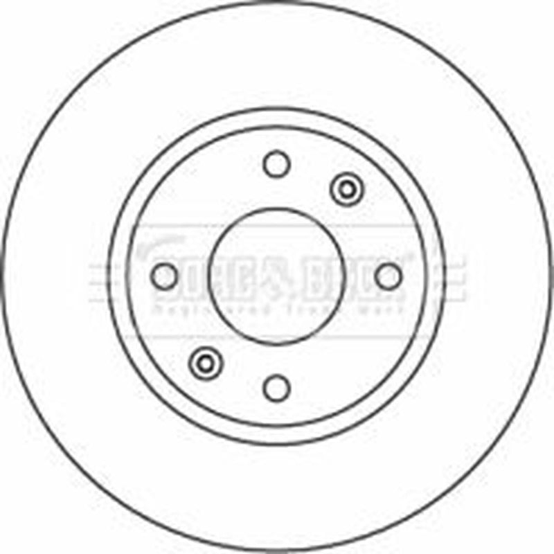 Borg & Beck Front Brake Vented Discs & Pads fits Kia Opirus 2006-2012 3.8