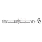 Apec Brake Hydraulic Hose Line Front Left fits Nissan Qashqai II 2013-2015