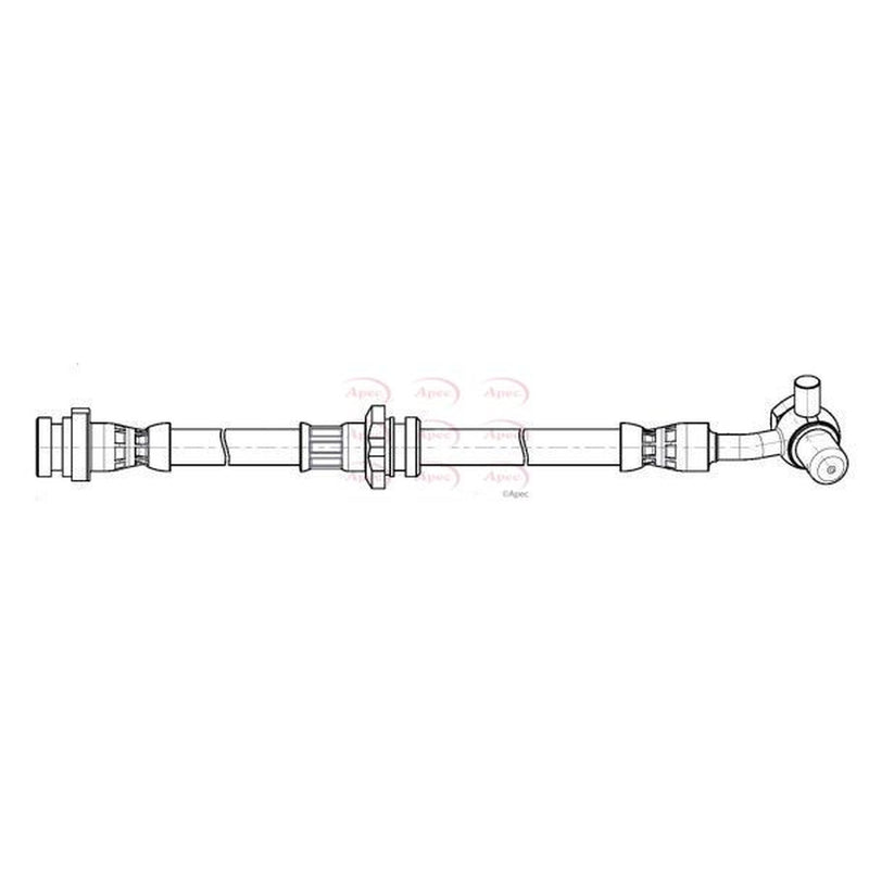 Apec Brake Hydraulic Hose Line Front Left fits Nissan Qashqai II 2013-2015