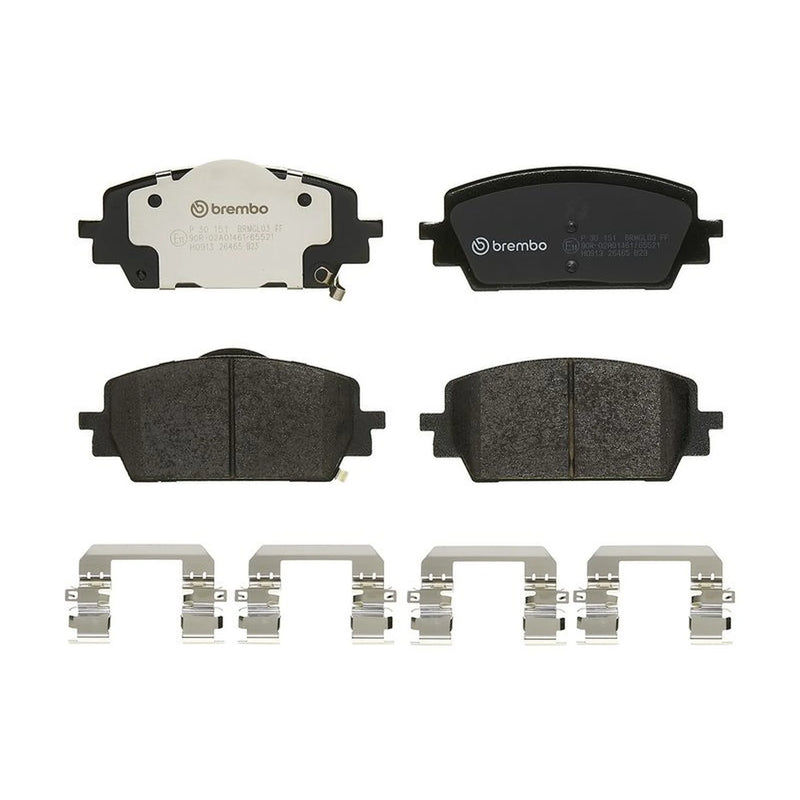 Brembo 4 x Front Brake Pad Set fits Genesis G80 2021 on 2.2