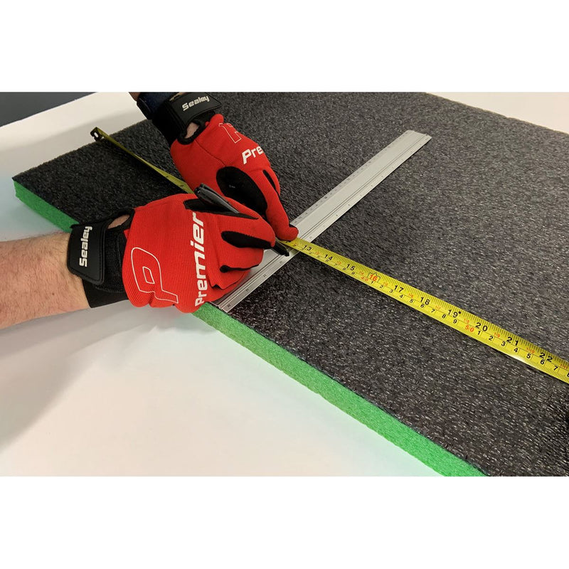 Sealey Easy Peel Shadow Foam Green/Black 1200 x 550 x 30mm SF30G Sealey - Dynamic Drive
