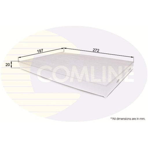 Comline Cabin Air Filter (Pollen Filter) fits Suzuki Grand Vitara II 2005-2015