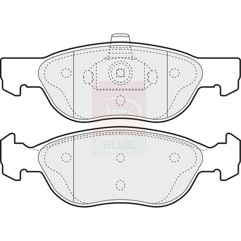 Apec Front Brake Solid Discs & Pads fits Fiat Punto Hatchback 2000-2009 1.3 1.9