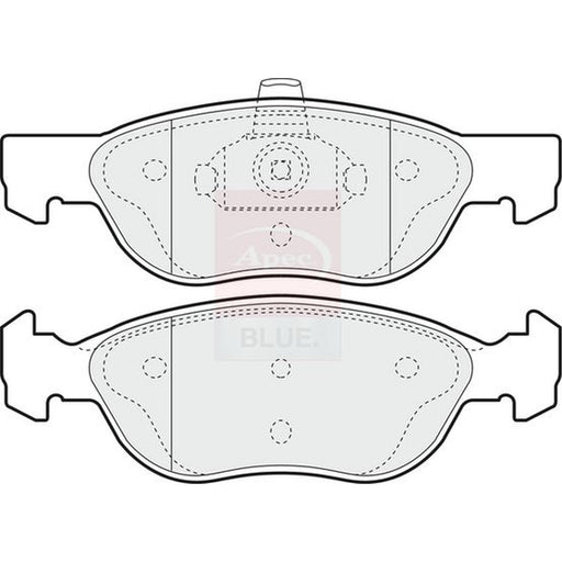 Apec Front Brake Solid Discs & Pads fits Fiat Punto Hatchback 2000-2009 1.3 1.9