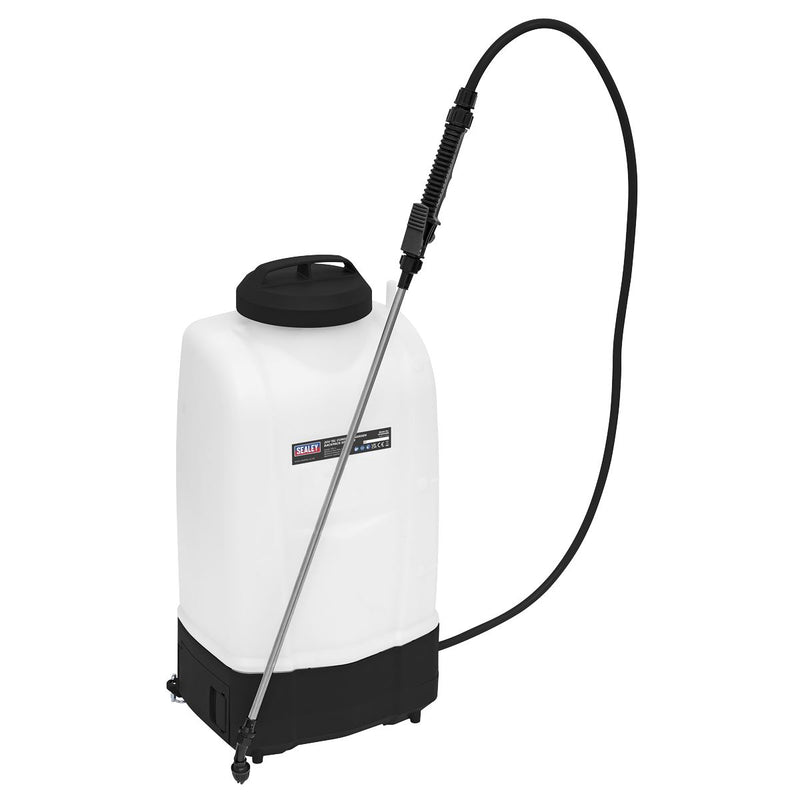 Sealey Cordless Garden Backpack Sprayer 15L 20V 2Ah SV20 Series CP20VGBSKIT1 Sealey - Dynamic Drive