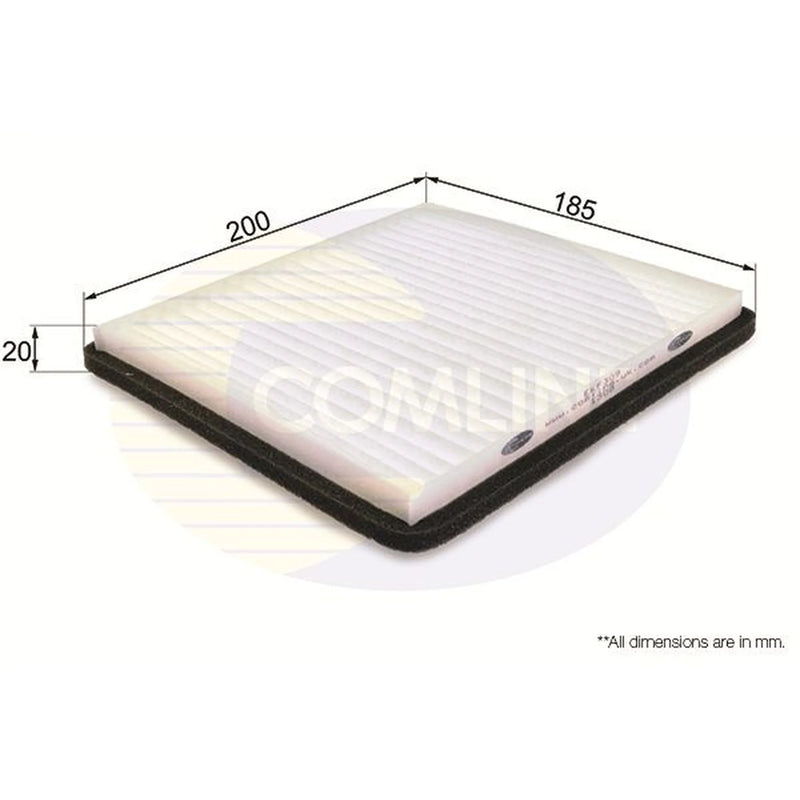 Comline Cabin Air Filter (Pollen Filter) fits Chevrolet Spark 2010 on 1.0 1.2