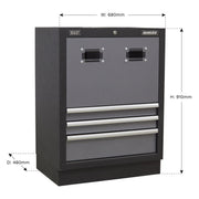 Sealey Modular Reel Cabinet 680mm APMS63 Sealey - Dynamic Drive