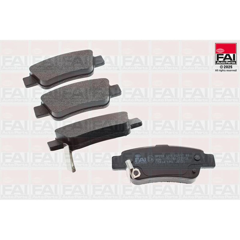 FAI Rear Brake Solid Discs & Pads fits Honda Cr-V III 2006-2012 2.0 2.2 2.4