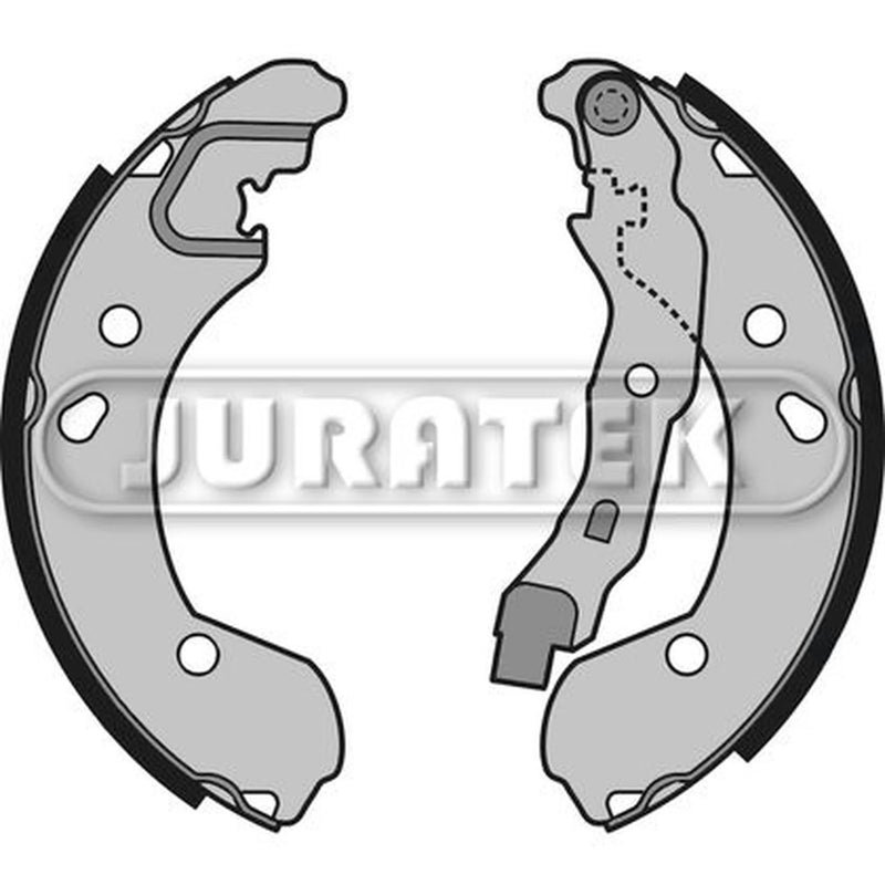 Juratek Brake Shoe Set Axle Kit Rear fits Nissan Bluebird Sylphy II 2012 on 1.6