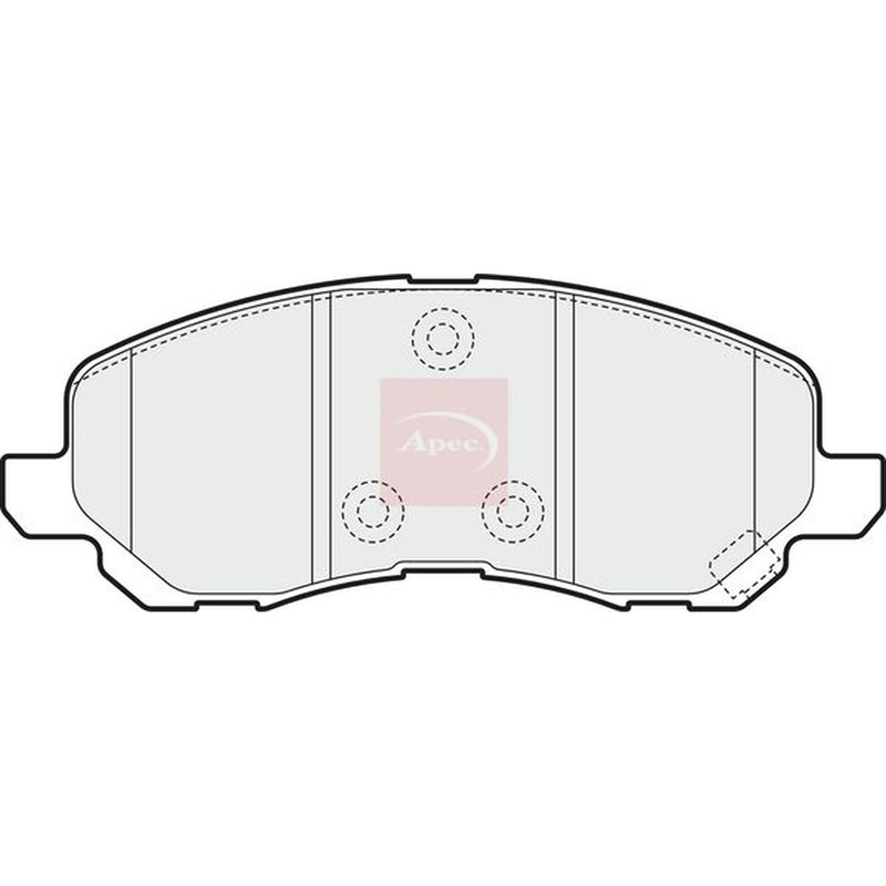 Apec Front Brake Pad Set fits Chrysler Sebring 2007-2010 2.0 2.4 2.7