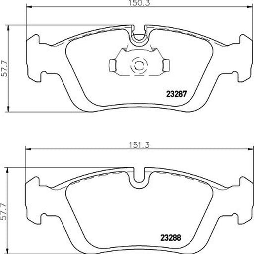 DON Front & Rear Brake Discs & Pads fits BMW 3 Compact 1996-2000