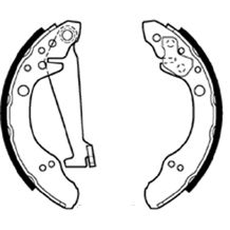 Abtex Brake Shoe Set Axle Kit fits Audi 80 B3 1986-1991 1.6 1.8
