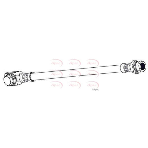 Apec Brake Hydraulic Hose Line Rear fits Seat Leon 2013-2020 2.0