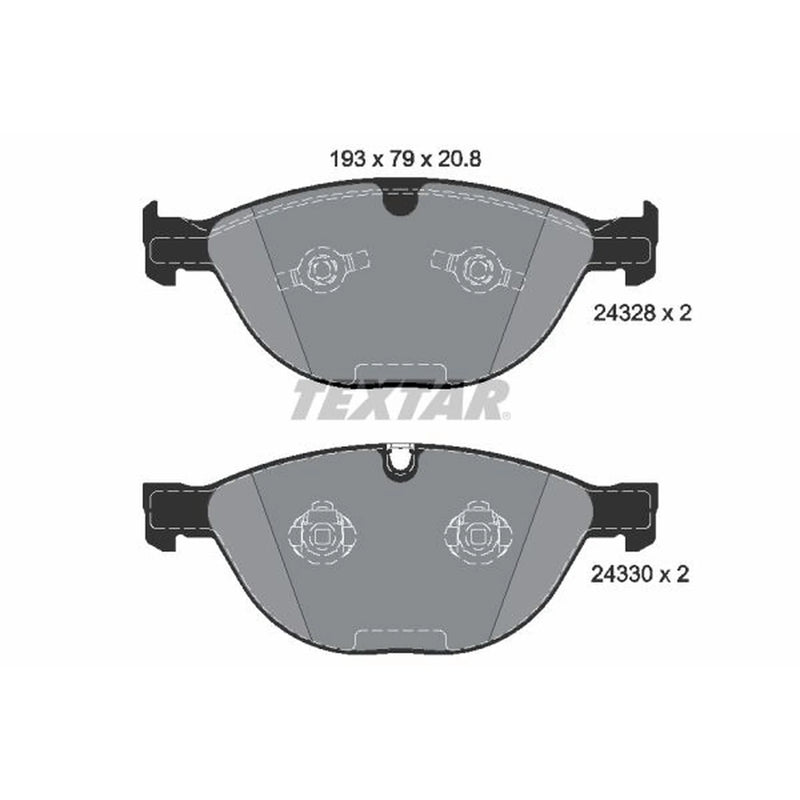 Textar Front Brake Pad Set 2432801