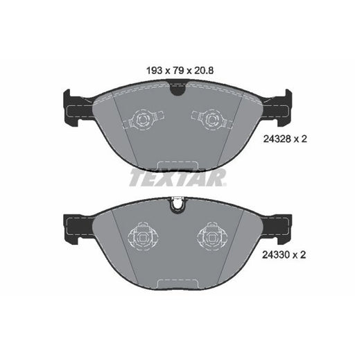 Textar Front Brake Pad Set 2432801