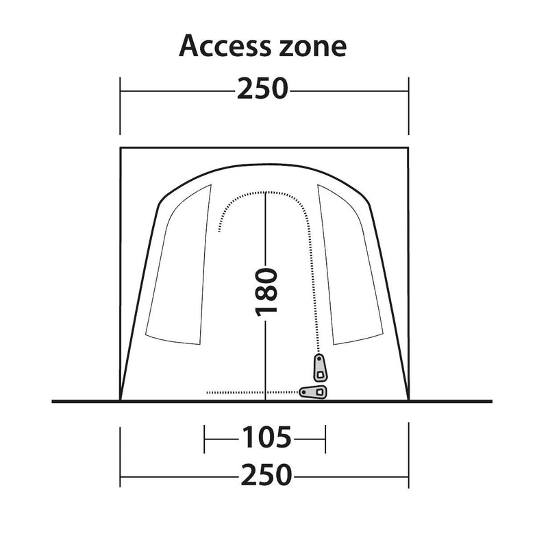 Outwell Pine Hills Awning Grey Outwell - Dynamic Drive