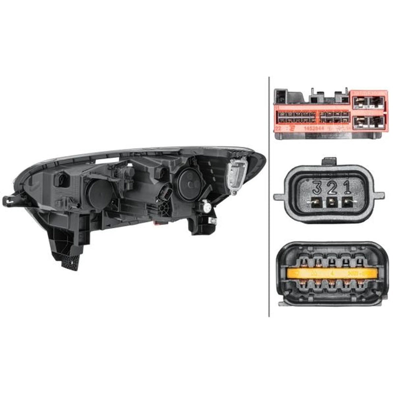 Hella Headlight Headlamp LED Right 1LX 013 888-121