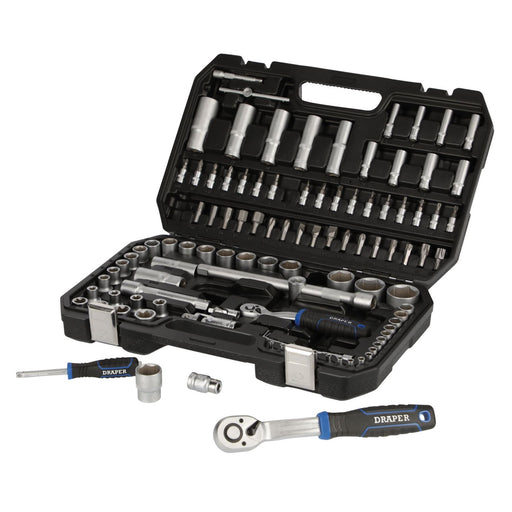 Draper HI-TORQ Metric Socket Set, 1/4" & 1/2" Sq. Dr. (108 Piece) Draper - Dynamic Drive