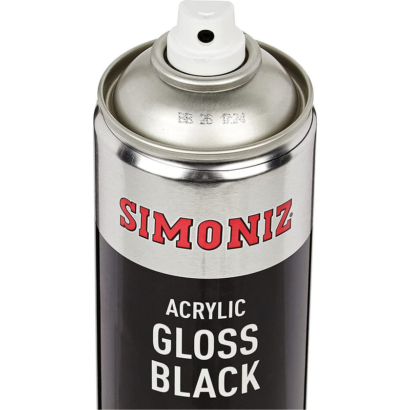 4x Simoniz Large Gloss Black Acrylic Aerosol Auto Car Spray Paint 500ml SIMP15D Simoniz - Dynamic Drive