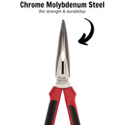 Teng Tools Bent Long Nose Plier TPR Grip 210mm Teng Tools - Dynamic Drive