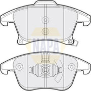 NAPA Front Brake Pad Set fits Ford Galaxy 2019-2023 2.0